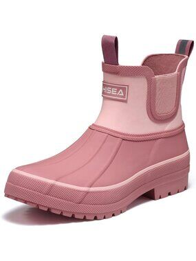 Waterproof Ankle Rain Boots for Women | Non-Slip Short Rubber Garden Booties